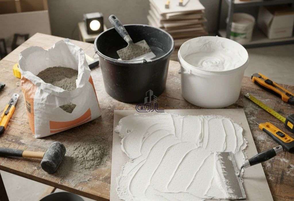 تفاوت چسب کاشی پودری و خمیری